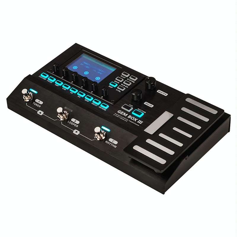JOYO GEM-BOX3 Multifunctional Integrated Electric Acoustic Guitar Effector with Pedal and Drum Ma...
