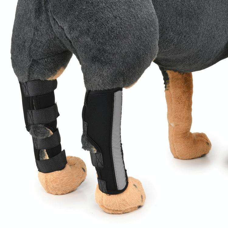 Pet Knee Pads Dog Leg Guards Pet Protective Gear Surgery Injury Sheath, Size: M( HJ28 Reflective ...