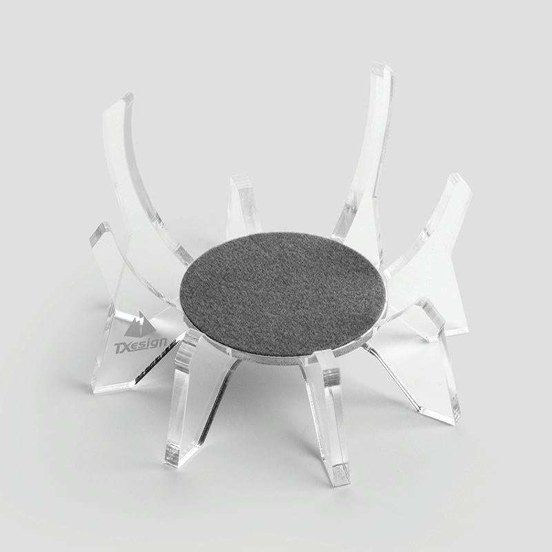 For Echo Dot 4th Generation Alexa Speaker Desktop Storage Base Bracket(Transparent)