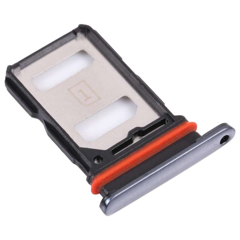 For vivo V21 / V21 5G V2066 V2108 V2050 SIM Card Tray + SIM Card Tray / Micro SD Card Tray (Black)