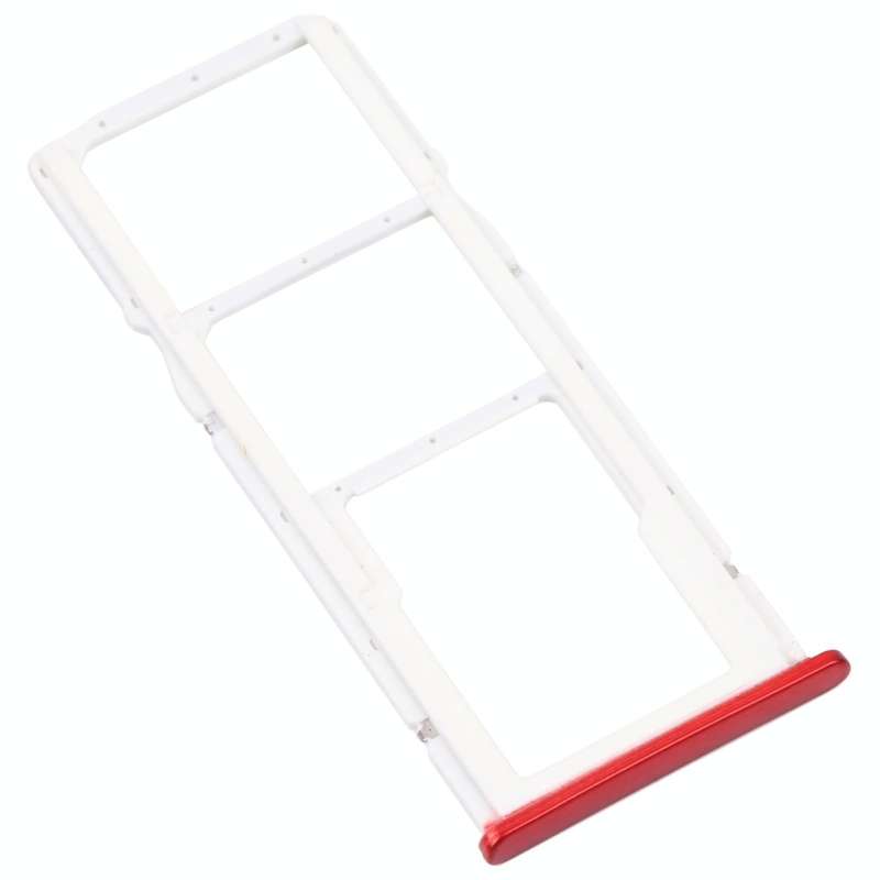 SIM Card Tray + SIM Card Tray + Micro SD Card Tray for Honor 7C (Red)