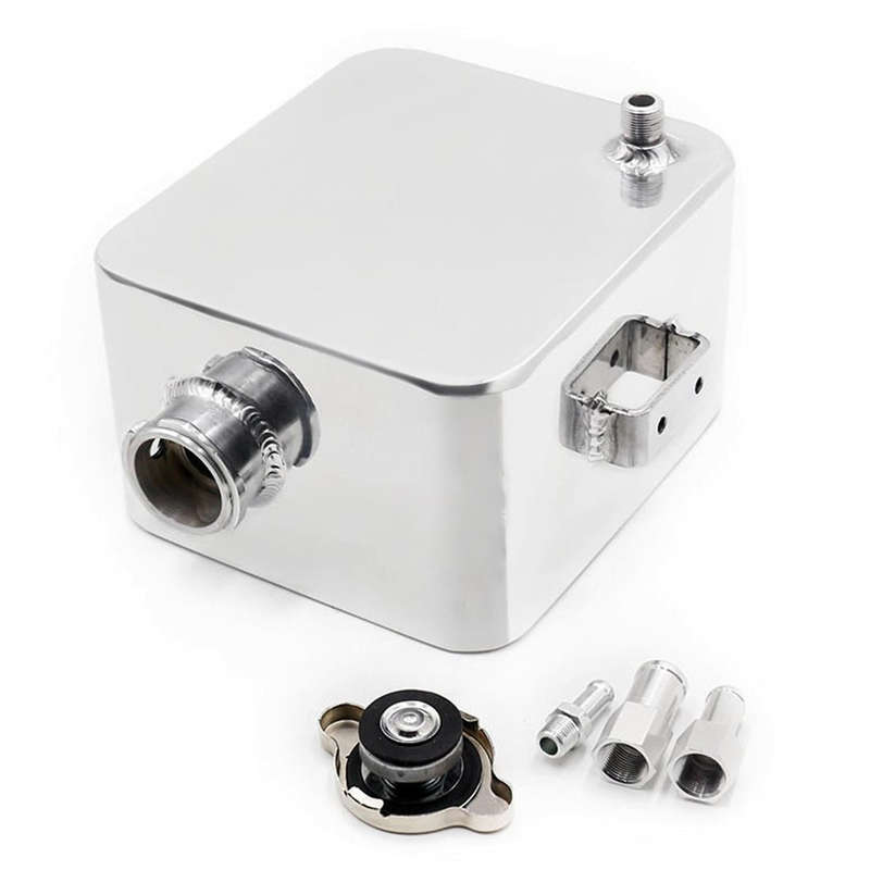 Car Modified Aluminum Alloy Vice Water Tank(Black)