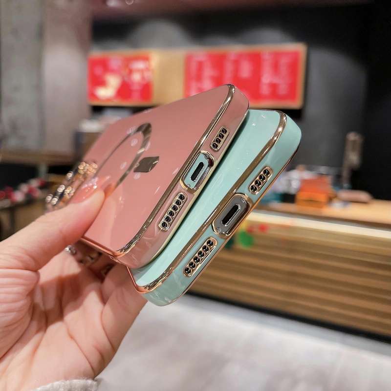 For iPhone 15 Pro Magsafe Plating TPU Phone Case with Lens Film(White)