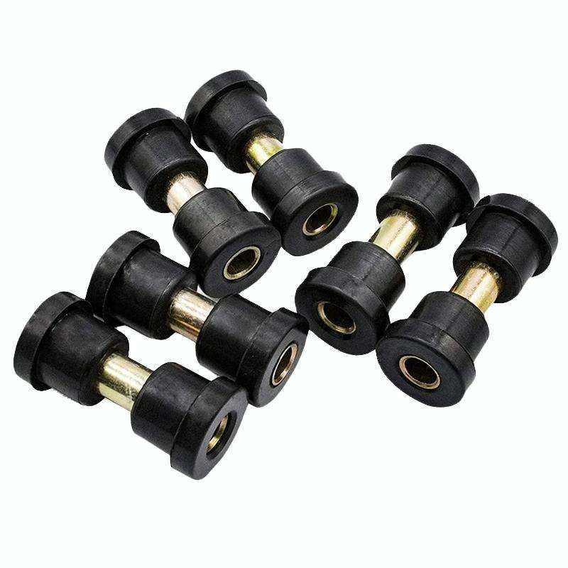 Golf Cart Front And Rear Steel Plate Rubber Sleeve Iron Sleeve Kit Leaf Spring Bushings, Specific...