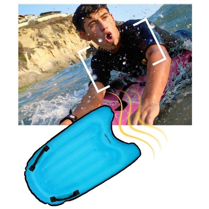OMOUBOI SOFO00O3-H Inflatable Surfboard Children Swimming Buoyancy Bed Foldable Water Ski(Pink)