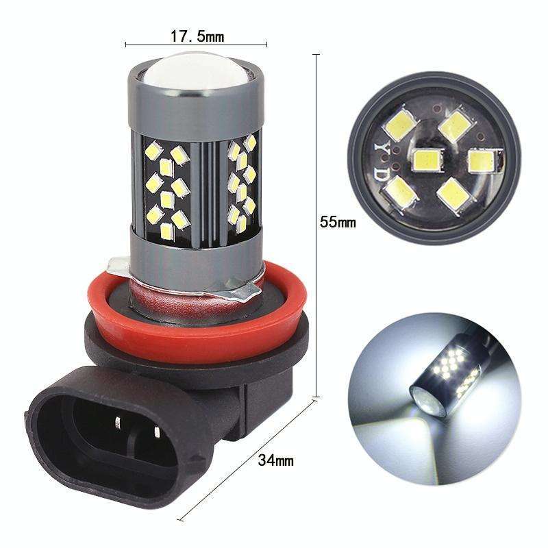 1 Pair H11 12V 7W Continuous Car LED Fog Light(White Light)