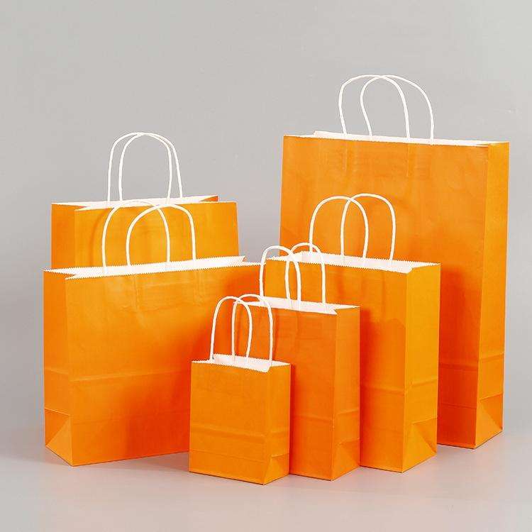 10 PCS Elegant Kraft Paper Bag With Handles for Wedding/Birthday Party/Jewelry/Clothes, Size:12x1...