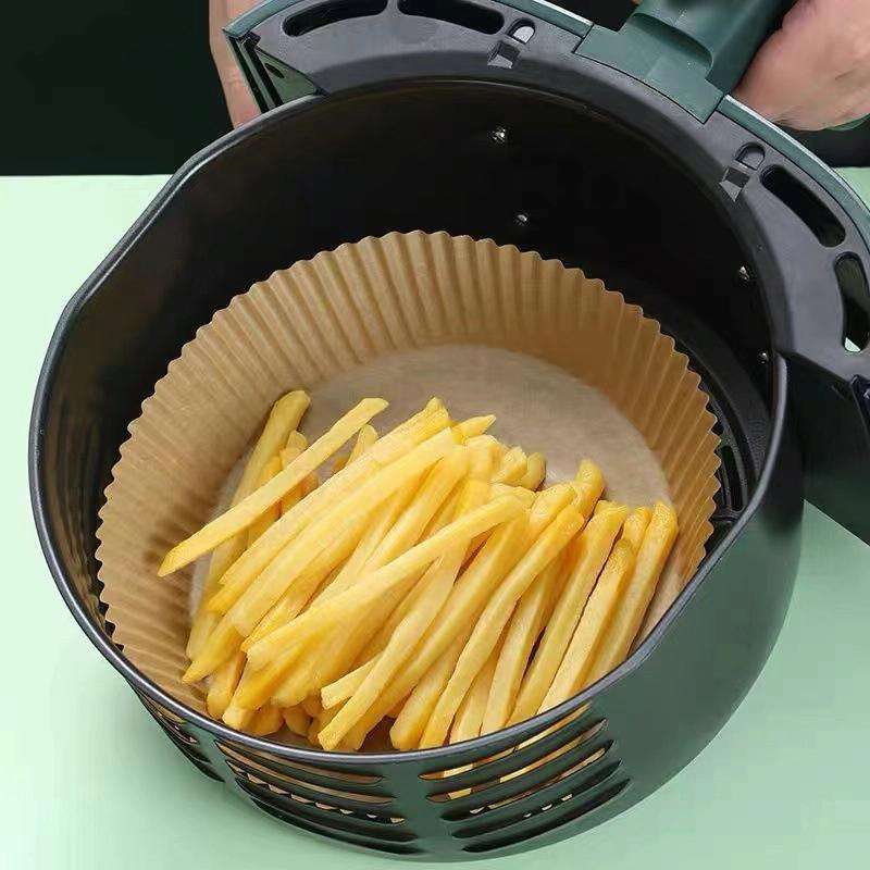 Home Air Fryer Baking Oil Absorbing Paper, Specification: Normal Color Boxed 50 PCS