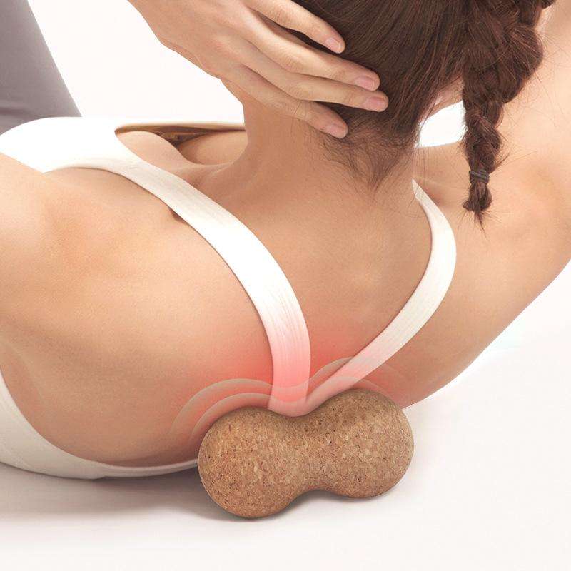 YG050 Cork Yoga Massage Ball Fascia Ball Fitness Peanut Balls, Specification: Diameter 7cm