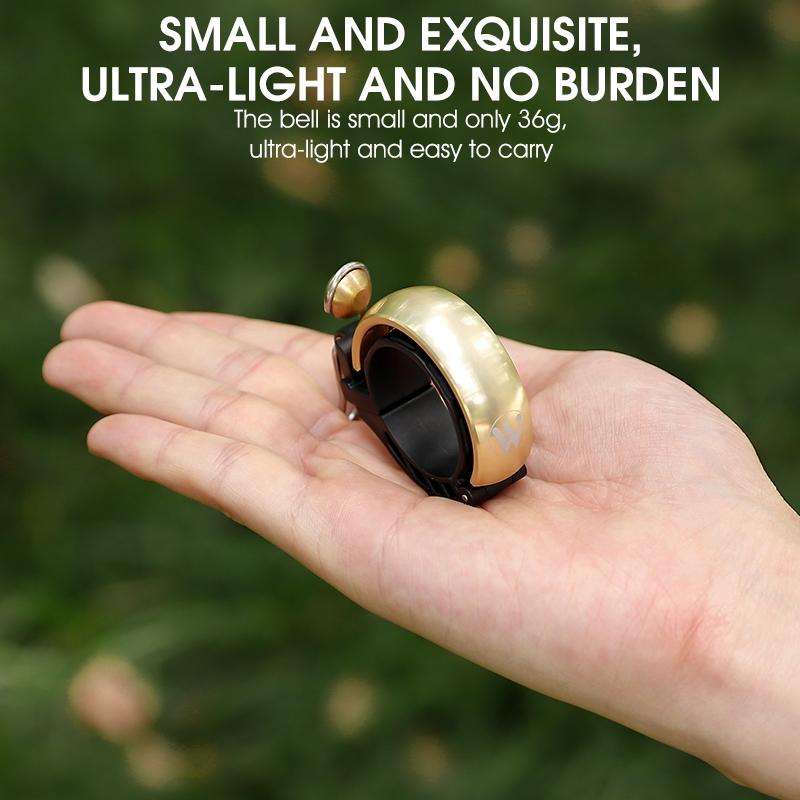 WEST BIKING Bicycle Retro Copper Bell Riding Crisp & Loud Bell(Gold)