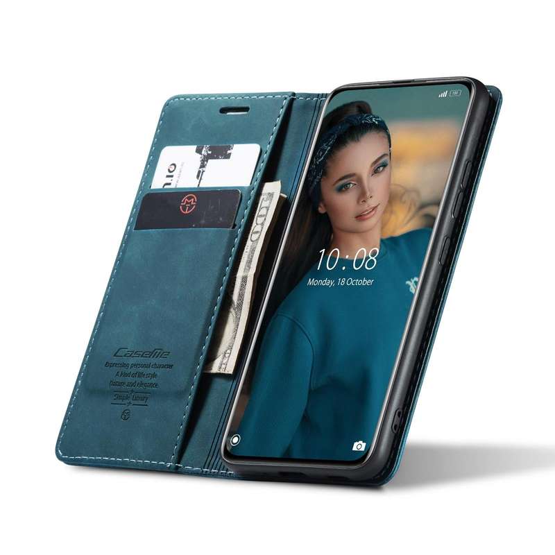For Xiaomi 12 Pro CaseMe 013 Multifunctional Horizontal Flip Leather Phone Case(Blue)