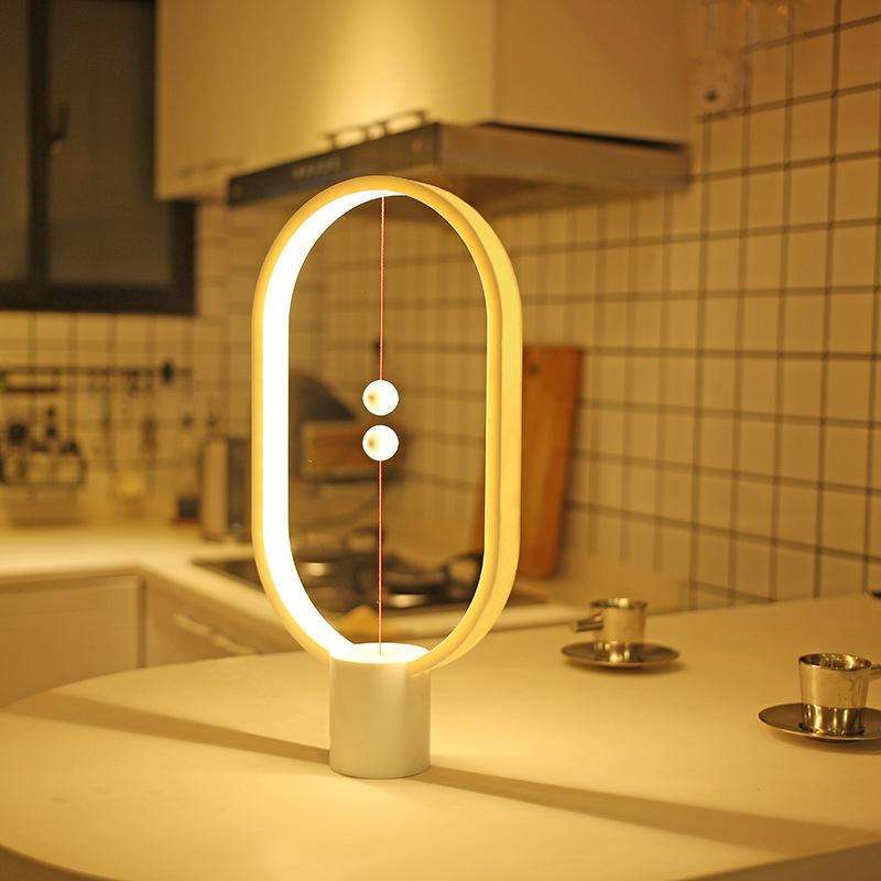 Plastic Balance Lamp LED Night Light USB Powered Bedroom Office Table Night Lamp Novel Light Home...