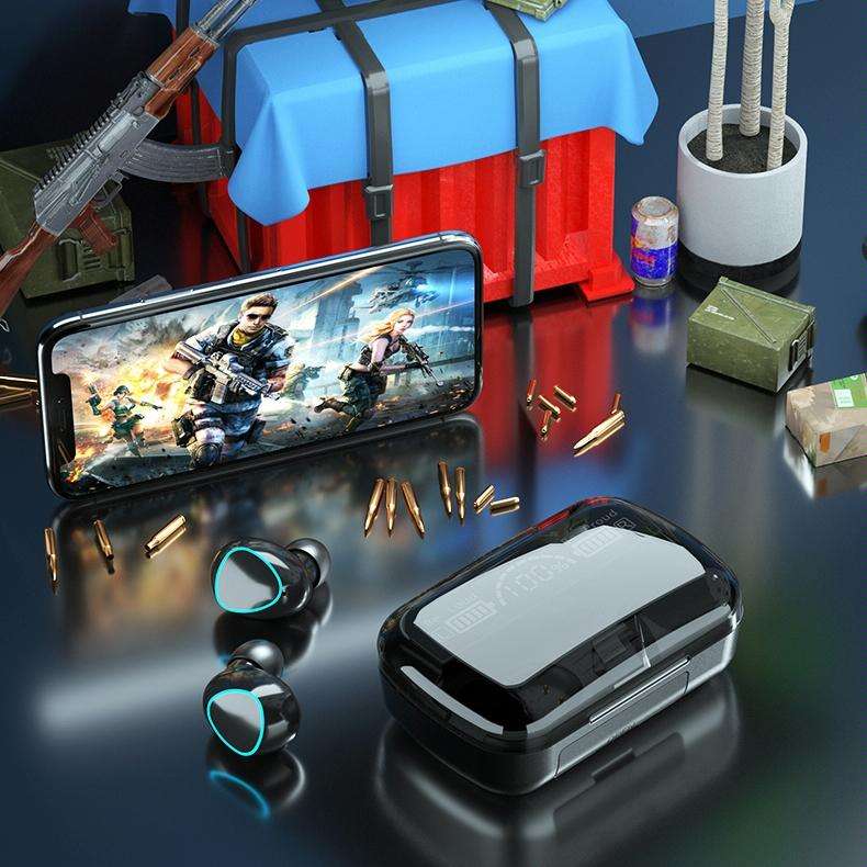 M10 Bluetooth 5.1 TWS Digital Display Wireless Bluetooth Earphone with Charging Box, Support Touc...