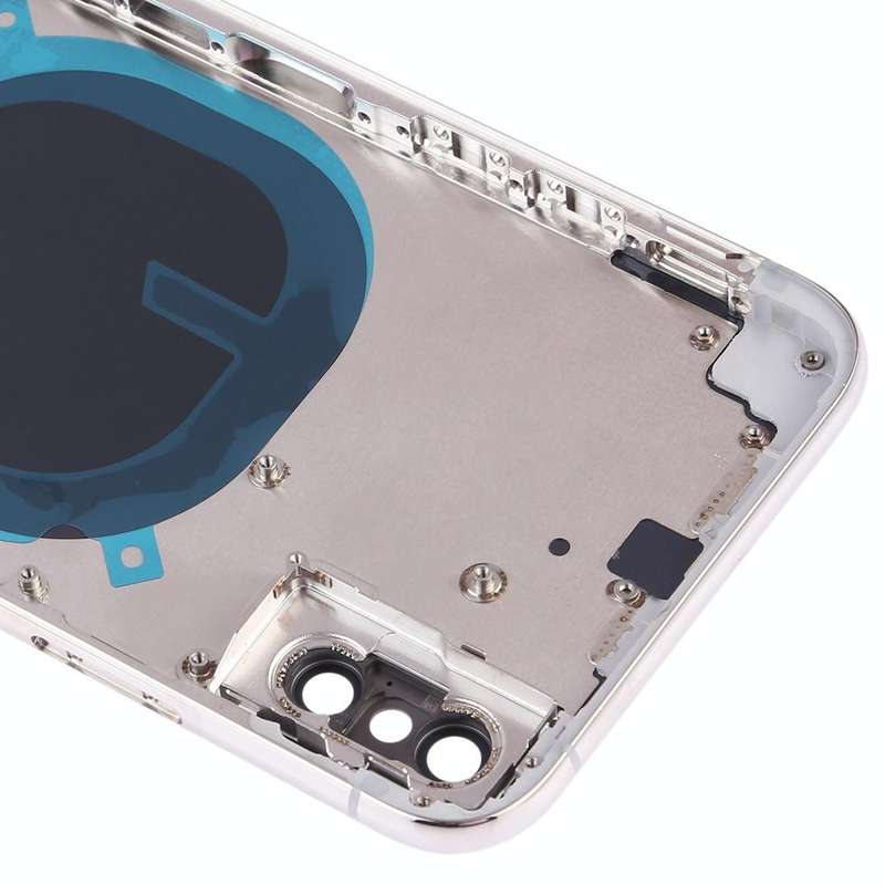 Back Cover with Camera Lens & SIM Card Tray & Side Keys for iPhone XS(White)