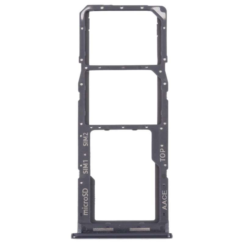 For Samsung Galaxy A13 SM-A135 Original SIM Card Tray + SIM Card Tray + Micro SD card tray (Black)