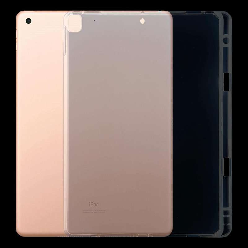 For iPad 10.2 / iPad Pro 10.5 (2017) 3mm Shockproof Transparent Protective Case with Pen Slot