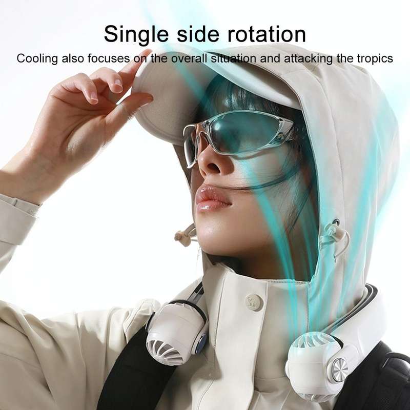 MF080 Rotor Hanging Neck Electric Fan (Grey)
