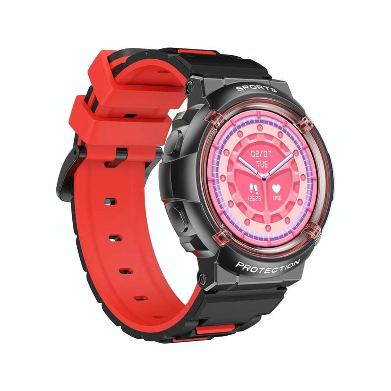 HT19 1.2 inch Round Screen IP68 Children Smart Watch, Support Sleep Monitoring(Black)