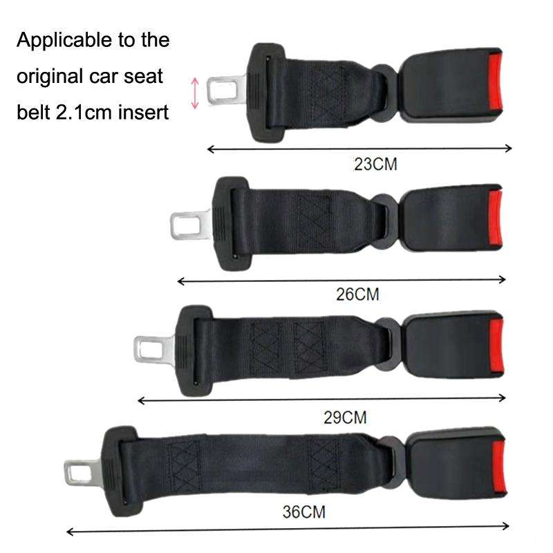 2 PCS Child And Pregnant Woman Car Seat Belt Extender, Length:26cm(Black)