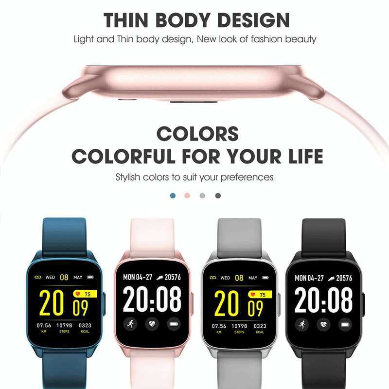 Lokmat KW17 1.3 inch TFT Screen IP68 Waterproof Smart Watch, Support Sleep Monitor / Heart Rate M...