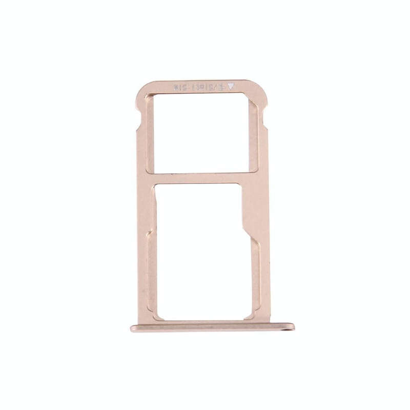 For Huawei Honor V8 Nano SIM + Micro SD / Nano SIM Card Tray(Gold)