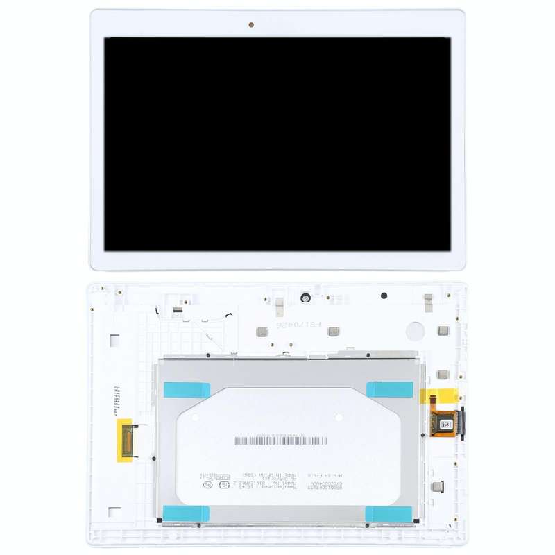 OEM LCD Screen for Lenovo Tab 2 A10-30 YT3-X30 Digitizer Full Assembly with Frame (White)