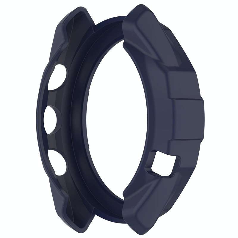 For Garmin Approach S70 42mm Armor Hollow Watch Protective Case(Midnight Blue)