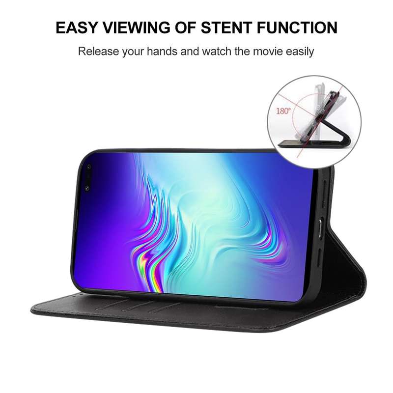 For Samsung Galaxy S10 5G Magnetic Closure Leather Phone Case(Black)
