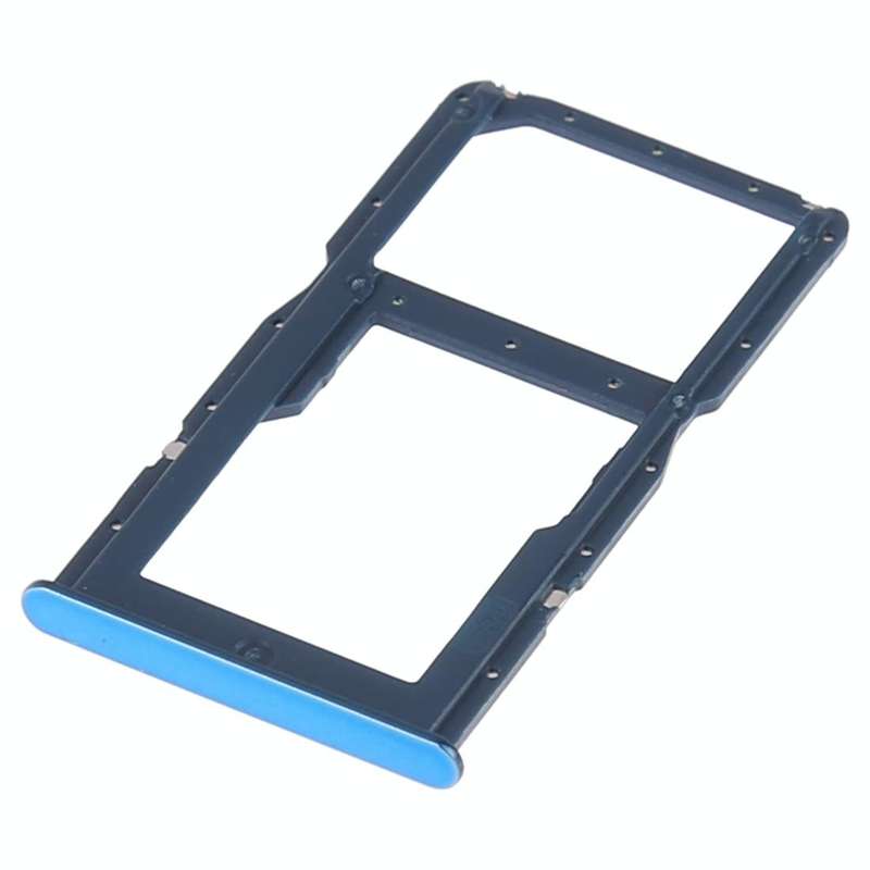SIM Card Tray +  SIM Card Tray / Micro SD Card for Huawei P30 Lite(Blue)