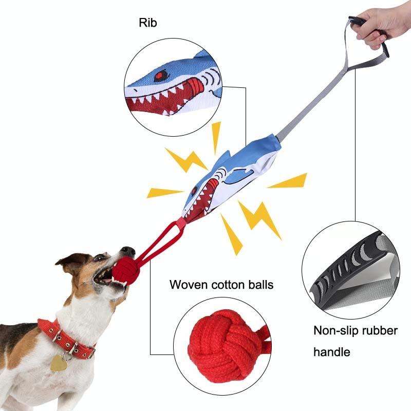 KY-103 Bite and Sound Dog Cotton Rope Toy Ball Interactive Pull Weaving Pet Toy(Eagle)