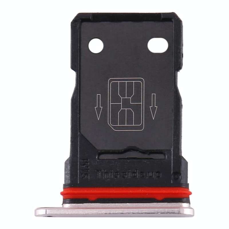 For OnePlus 8 Original SIM Card Tray (Silver)