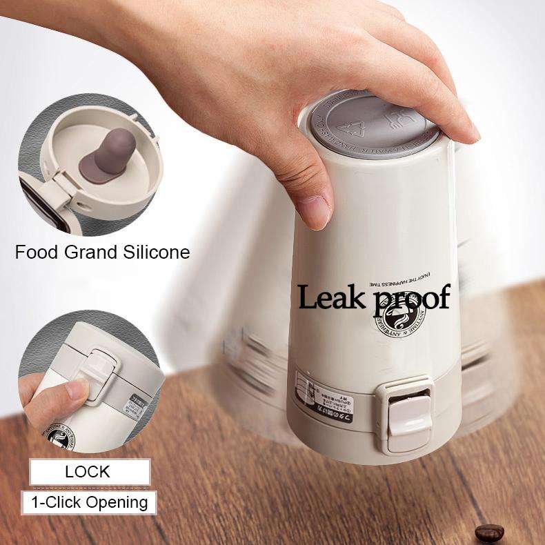 Double Wall Stainless Steel Vacuum Flasks 380ml Car Thermo Cup Coffee Tea Travel Mug Thermol Bott...
