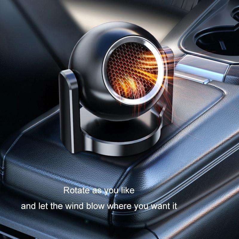 12V Winter Car-mounted Fast-heating Air Heater Window Glass Defogging Heater(White)