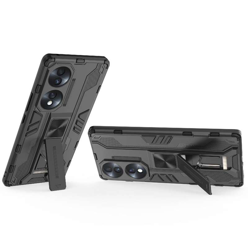 For Honor 70 5G Supersonic PC + TPU Shock-proof Protective Phone Case(Black)