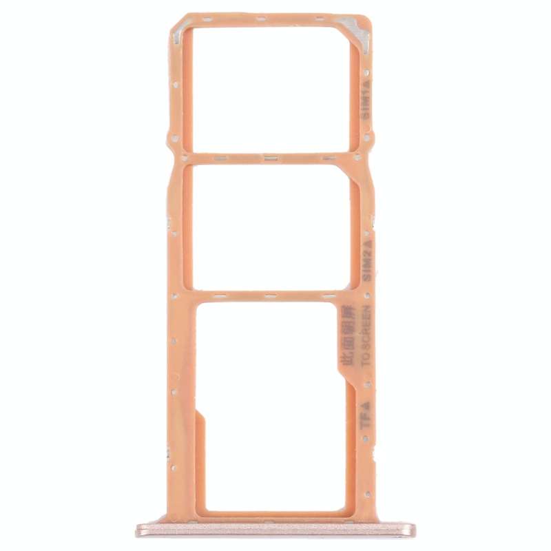 SIM Card Tray + SIM Card Tray + Micro SD Card Tray for Honor Play 8(Gold)