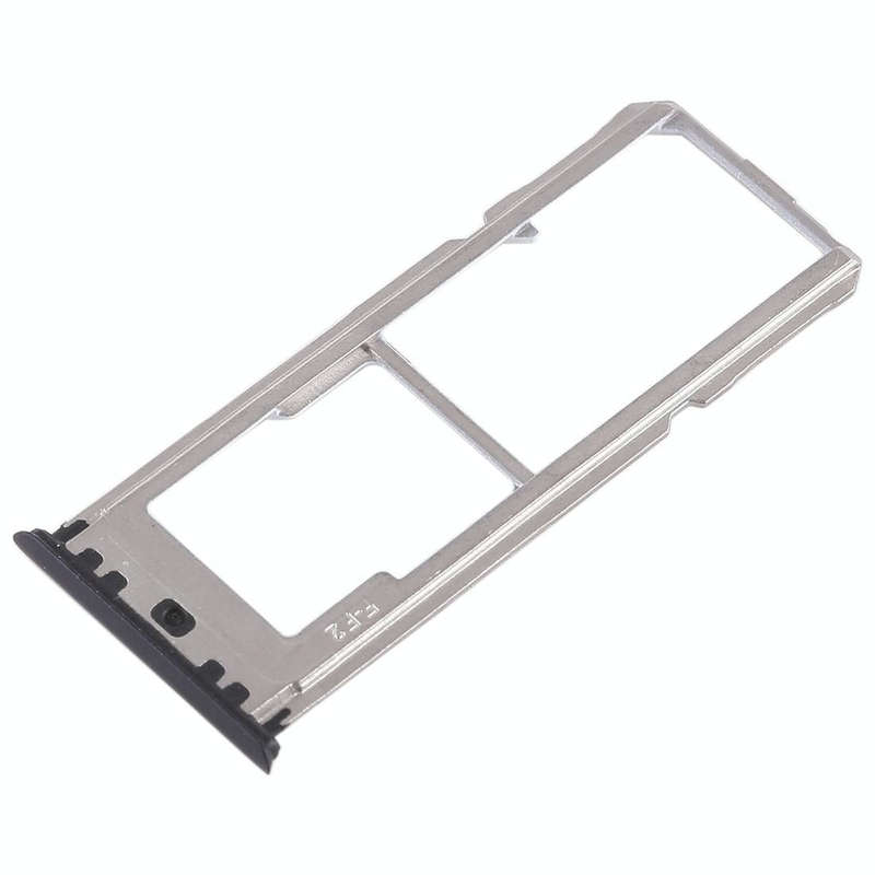 For OPPO A73 / F5 2 x SIM Card Tray + Micro SD Card Tray (Black)