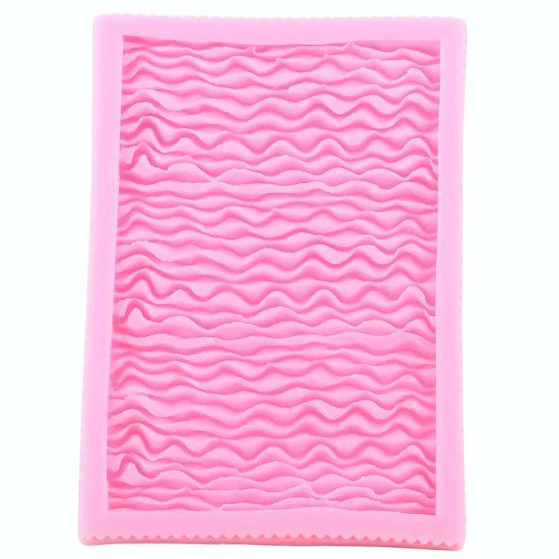 CC562 Food Grade Fondant Silicone Mold Pleated Skirt Cake Decorating Tool