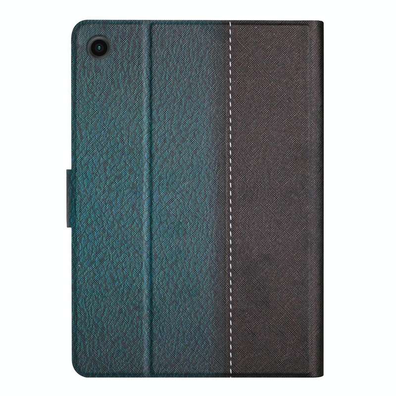 For Samsung Galaxy Tab A9 Stitching Solid Color Smart PU Tablet Case with Sleep / Wake-up Functio...