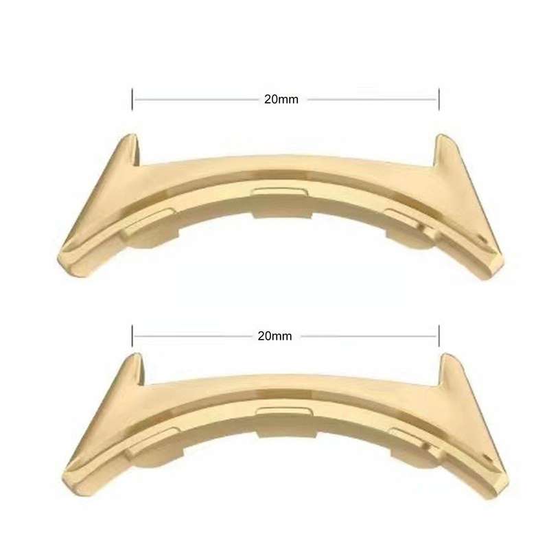 For Google Pixel Watch 1 Pairs Watch Band Connector(Rose Gold)