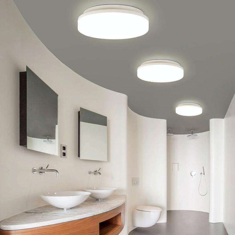 LED Ceiling Lamp Waterproof Moisture-Proof Dustproof Supply Light Bathroom Balcony Lamp, Power so...