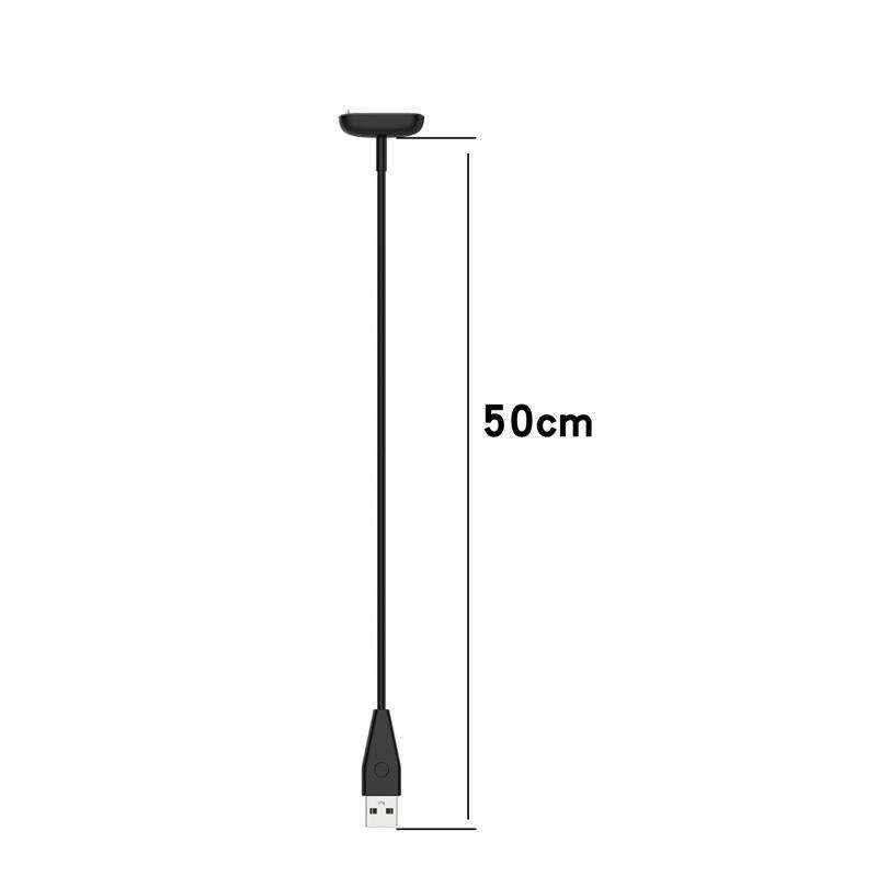 For Fitbit Luxe Smart Watch Magnetic Charger USB Charging Cable with Reset Button, Length:50cm