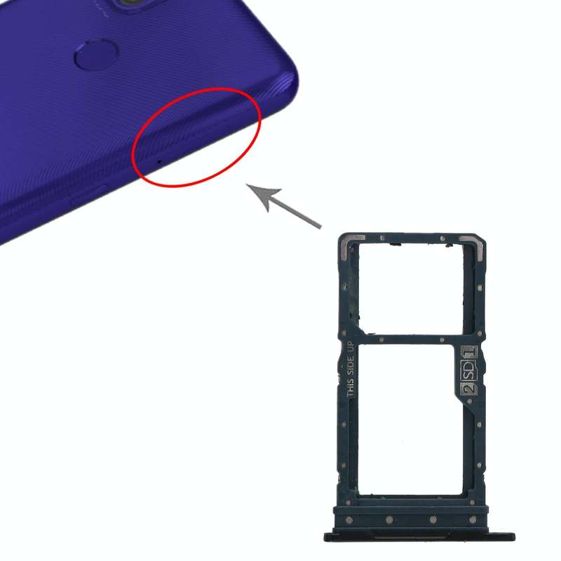 SIM Card Tray + SIM Card Tray / Micro SD Card Tray for Motorola Moto G9 Power XT2091-3 (Green)