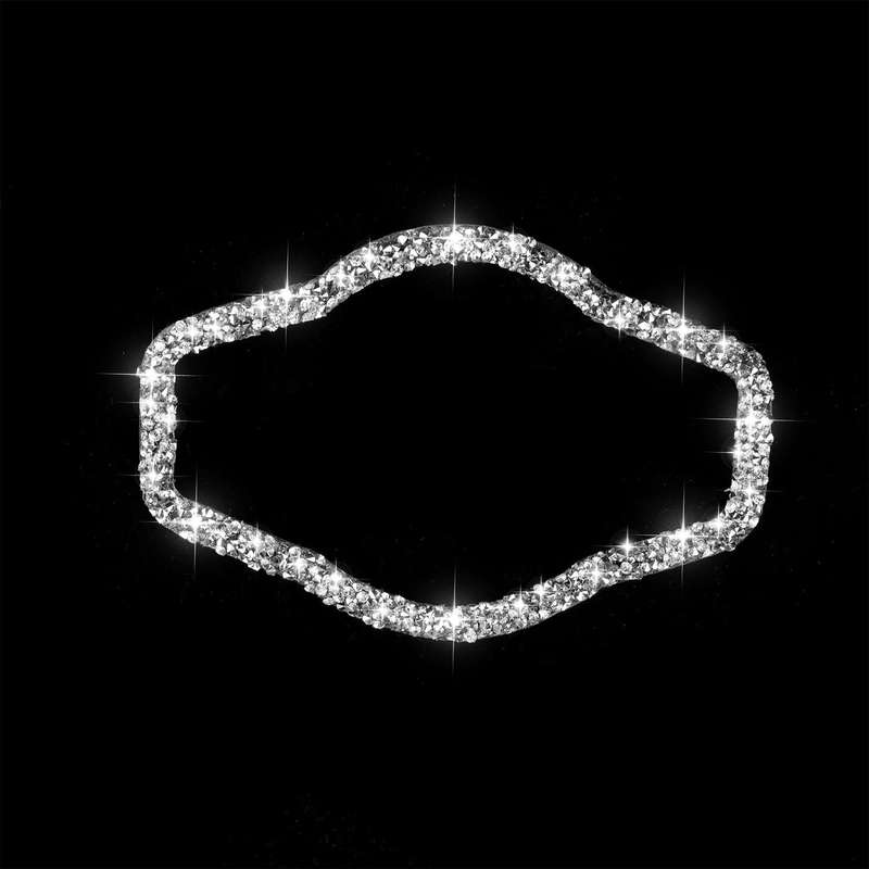 For Audi A4 / A5 / Q5 Car Headlight Switch Frame Diamond Decoration Sticker, Left and Right Drive