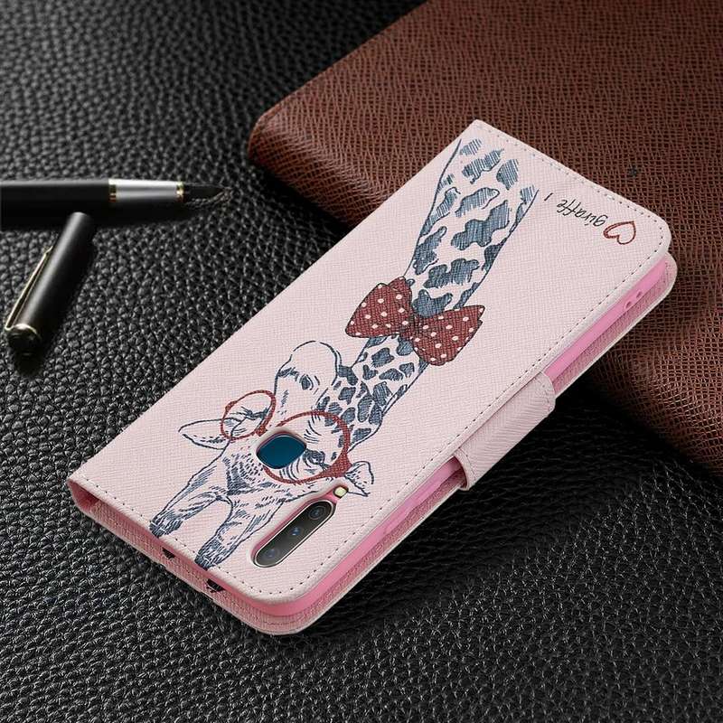 For vivo Y11 / Y15 / Y12 / Y17 Colored Drawing Pattern Horizontal Flip Leather Case with Holder &...