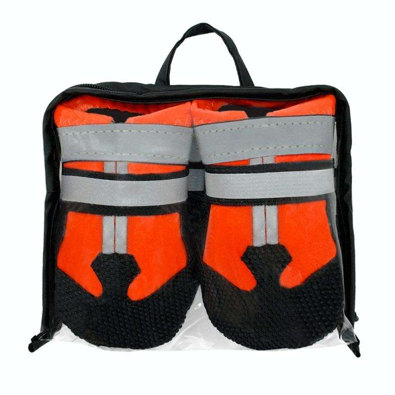 Wear-Resistant Non-Slip & Waterproof Pet Shoe Covers Medium And Large Dog Shoes(M Orange)