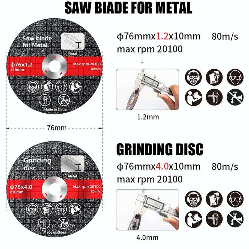 HILDA Grinding Tools Li-Ion Angle Grinder Accessories, Model: Saw Blade
