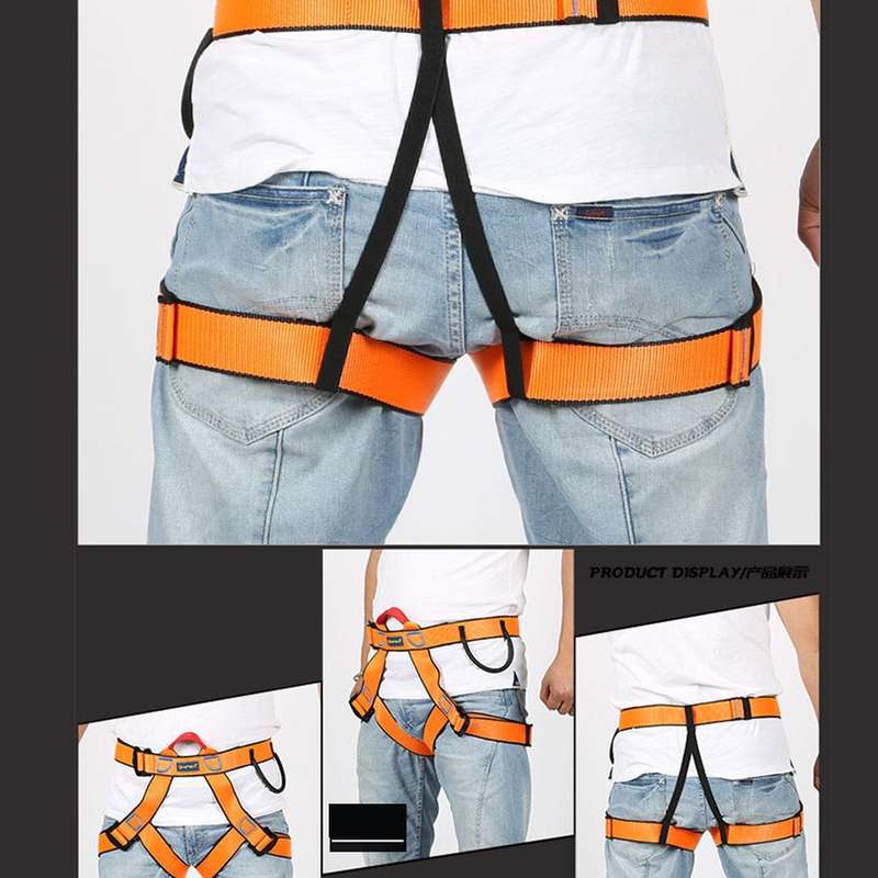 Climbing Harness Safe Seat Belt for Rock High Level Caving Climbing Adjustable Rappelling Equipme...