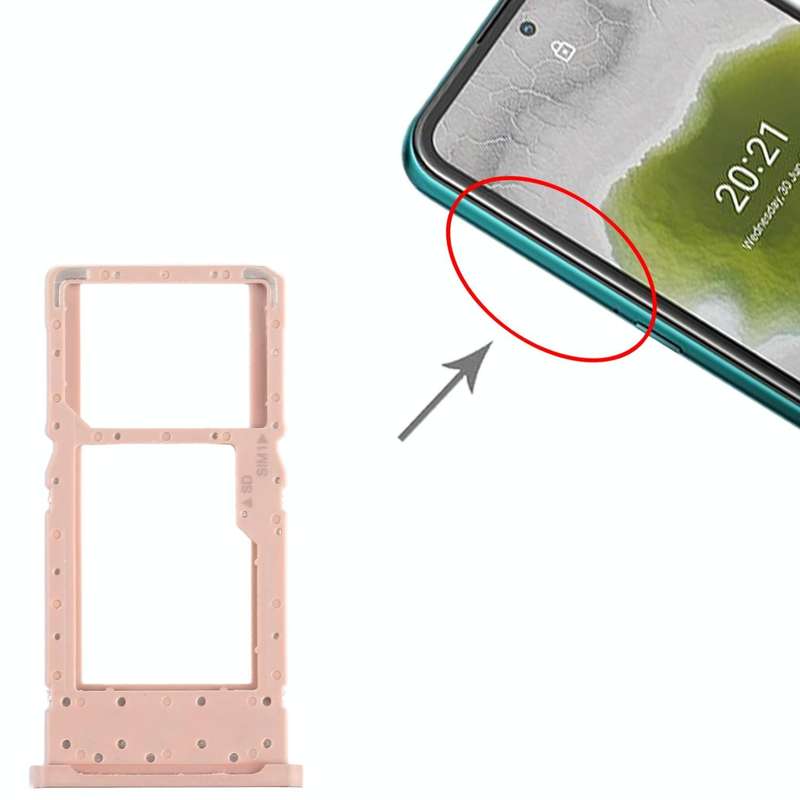 For Nokia X10 Original SIM + SIM / Micro SD Card Tray (Gold)