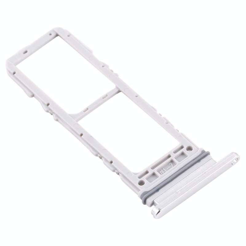 For Samsung Galaxy A90 5G SM-A908 SIM Card Tray + SIM Card Tray (Silver)