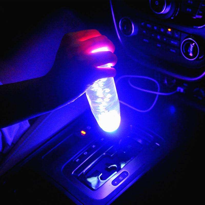 Crystal Colorful Light Car Breathing Racing Dash LED Magic Lamp Gear Head Shift Knob with Base, S...